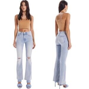 Mother The Weekender Fray Jeans in Action Shot 32